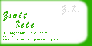 zsolt kele business card